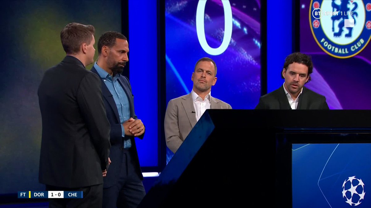 "Chelsea spent all this money and didn't get a number nine in the team, that's a problem" Rio Ferdinand reacts after a frustrating night in front of goal for Chelsea 🔵 #UCL