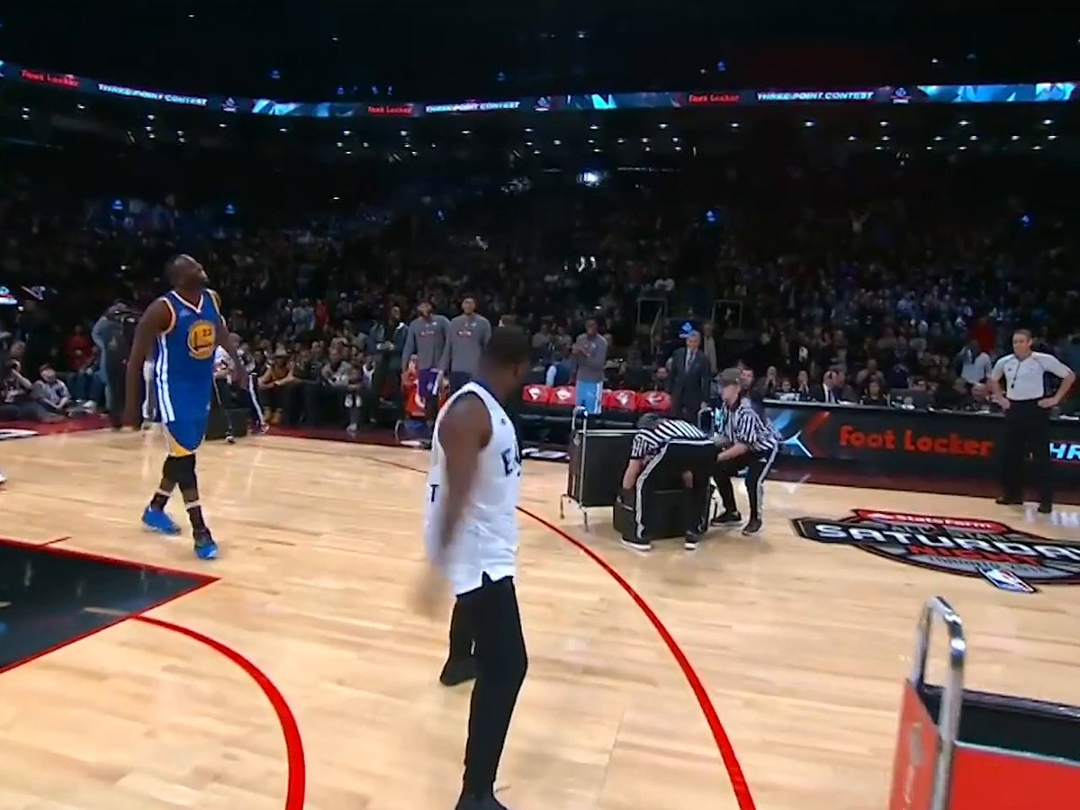 NBA was trippin' when they put Draymond Green and Kevin Hart in the 3-point contest 🤣