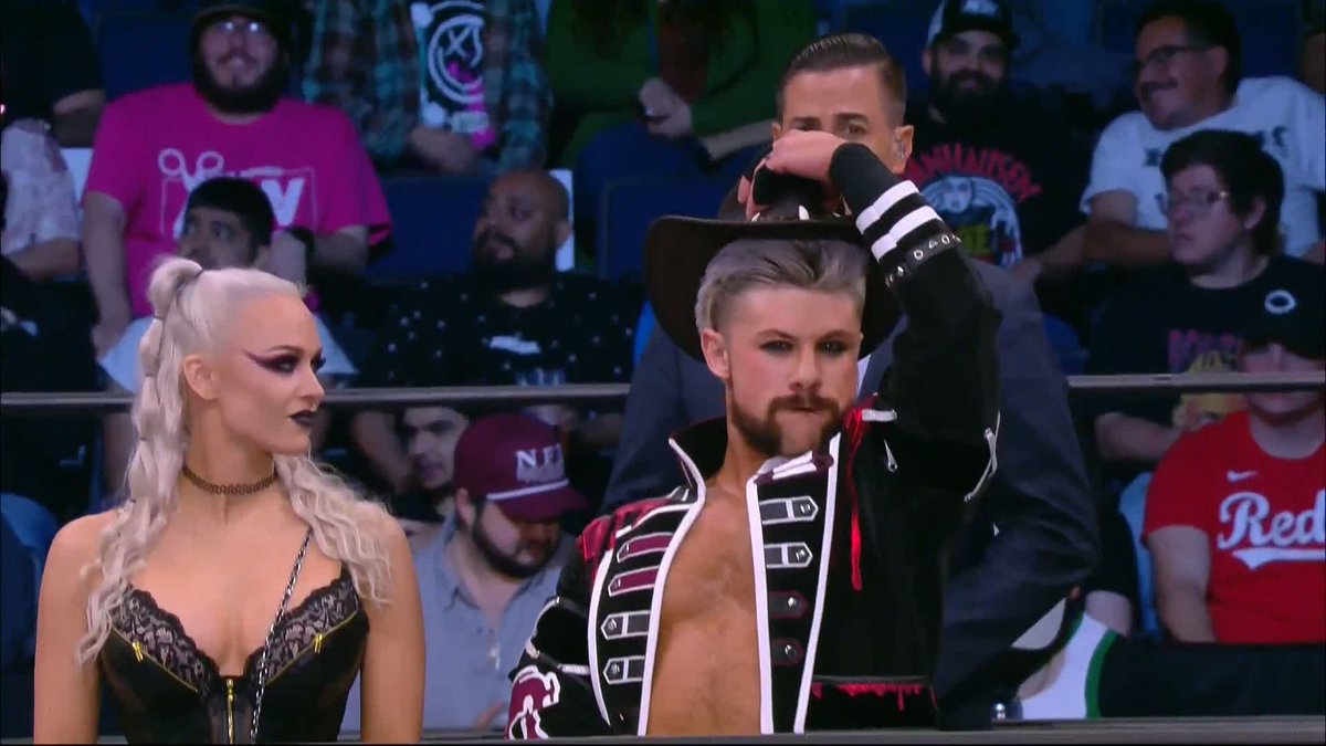 #HangmanAdamPage and Kip Sabian ๐ดโโ ๏ธ go toe-to-toe on #AEWDynamite LIVE on TBS right now!
