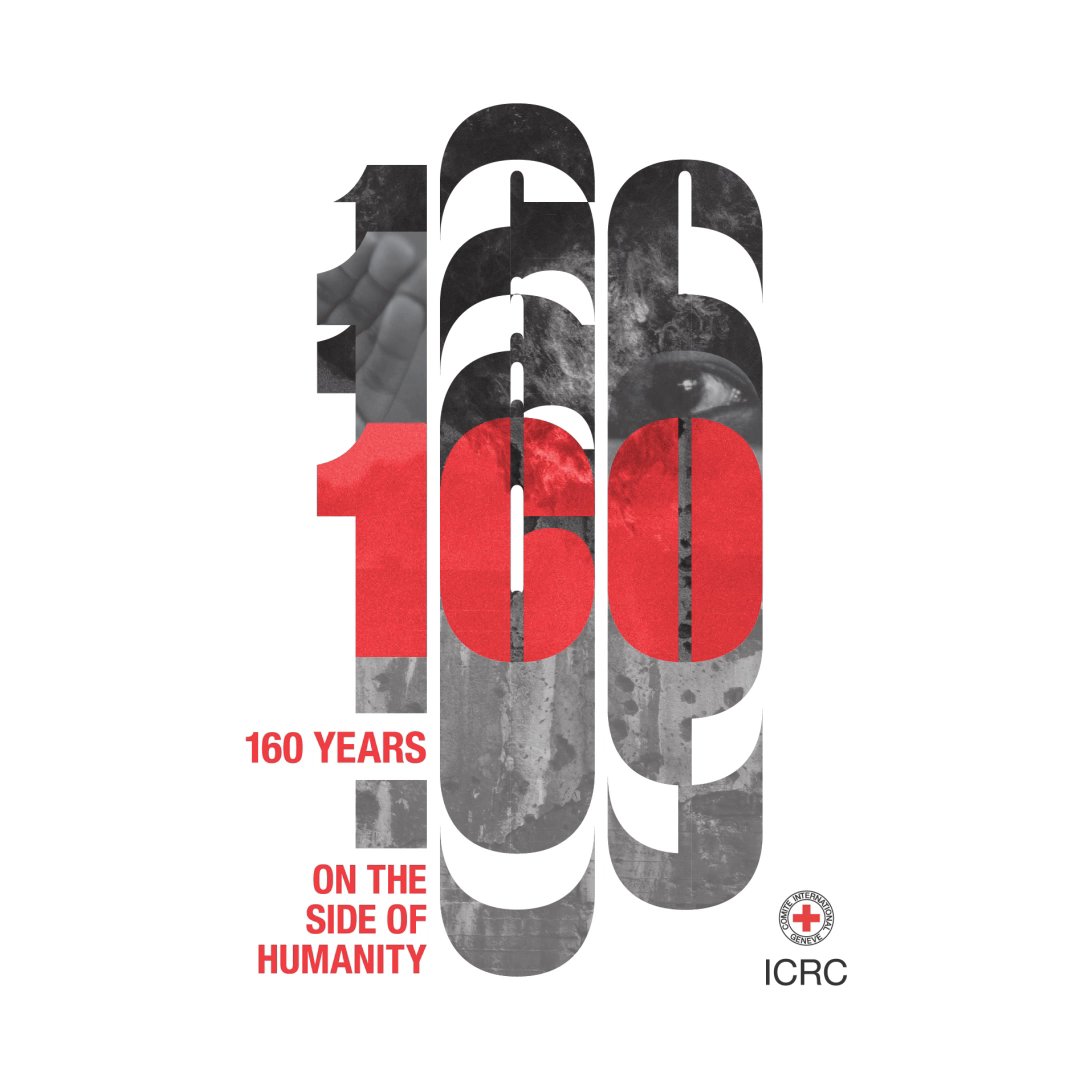 We turn 160 years tomorrow. 160 years on the side of humanity. #ICRC160 #160years #forhumanity