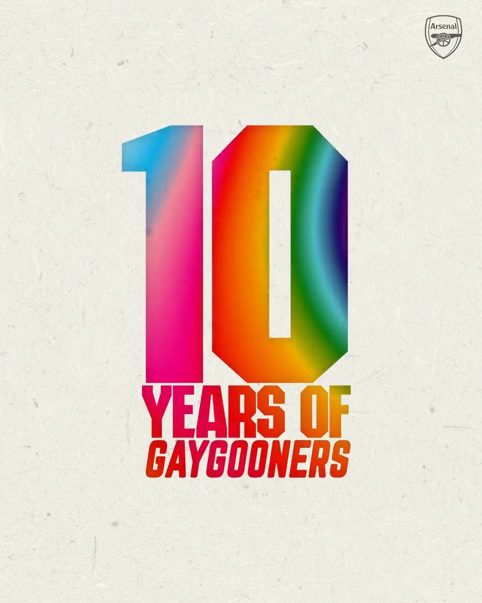 10 years of @GayGooners ❤️