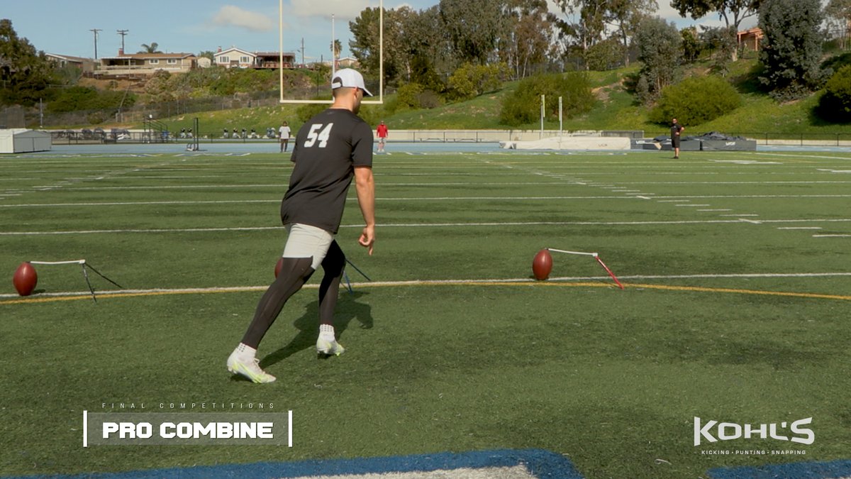 NFL free agent kicker Chris Naggar (SMU Football) won the #KohlsProCombine final kickoff competition and showed off his power and height during the field goal finals. 🎥 Full Competition: