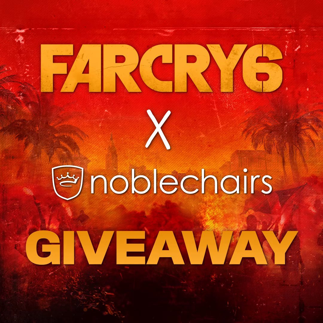 🚨 Giveaway Time! 🚨 To celebrate the #FarCry6 free weekend, we have partnered with noblechairs to give away a special edition Far Cry 6 gaming chair, as well as a Lions of Yara figurine! To enter, LIKE, RETWEET &amp; FOLLOW! ✅ Entries close Monday 20th February, 6PM GMT! ⏰