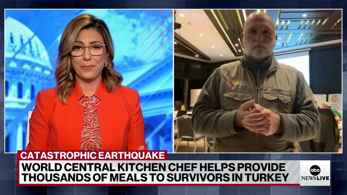 Relief teams are stationed in disaster zones throughout Turkey and Syria as the death toll nears 42,000. Chef José Andrés 🕊️🥘🍳 of @worldcentralkitchen is working around the clock with local chefs to provide relief: "A plate of food brings hope for a better tomorrow."