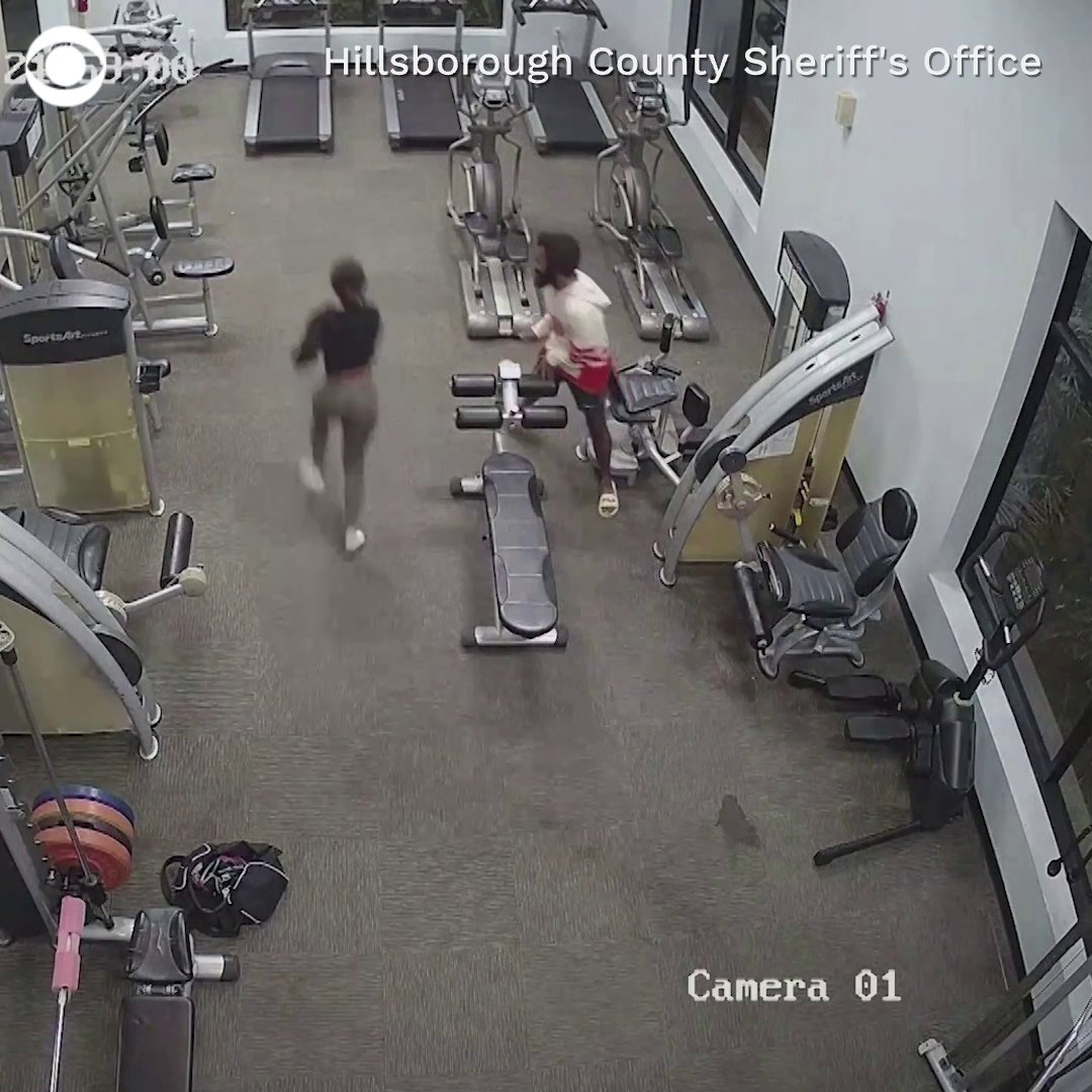 A 24-year-old woman was working out at her apartment complex’s gym in Florida when a man approached and attacked her. At one point, she used her cellphone to hit him in the face. Officials said the man was arrested.