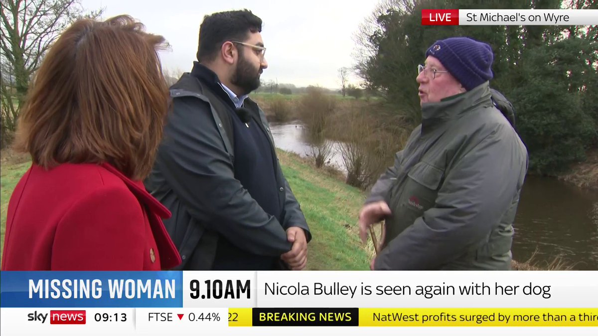 It's 3 weeks today since Nicola Bulley disappeared. While retracing her steps this morning, we spoke to the man who found Nicola's phone and dog Willow Sound on to hear the conversation 🔊 #KayBurley SK