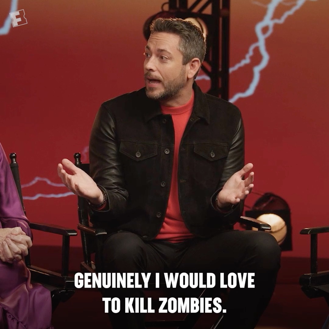 EXCLUSIVE: We asked Zachary Levi what his pitch to James Gunn would be for the next #Shazam movie. His answer? Z O M B I E S Shazam: #FuryOfTheGods hits theaters March 17! Get your tickets today —>