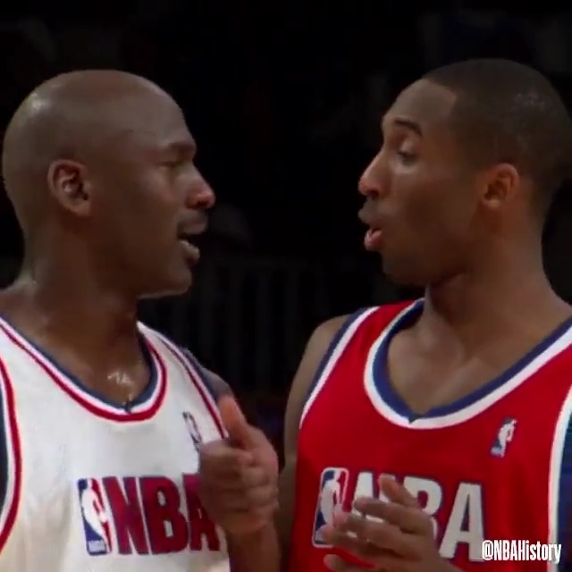Mic’d up with Michael and Kobe at the 2003 NBA All-Star Game. 🔊 2023 #NBAAllStar Game: Sunday 2/19 on TNT