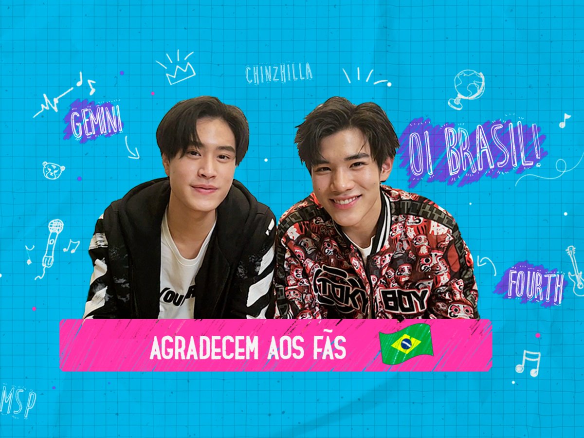 🇧🇷 OI BASIL! Gemini e Fourth, atores do BL Tailandês #MySchoolPresident cantaram a OST e mandaram um recado aos fãs! Compartilhem e mostrem nosso carinho! GMMTV gemini_nt FOURTH #MySchoolPresidentEP11 #GeminiFourth