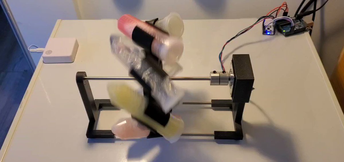 I made a handy tube tumbler that will be part of an upcomming publication with Dr. Mason McNair (he/him). If you want a headstart on printing this ultra quiet device, see the link below. Sub-$50 in parts and modular. Use TinkerCAD link to modify. Sound on for slosh
