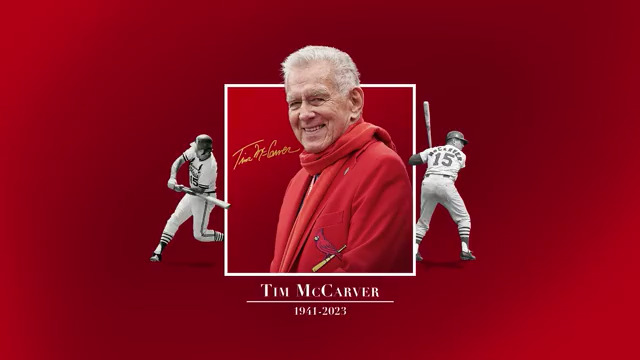 Tim McCarver gave his heart, body and soul to St. Louis baseball. ❤️