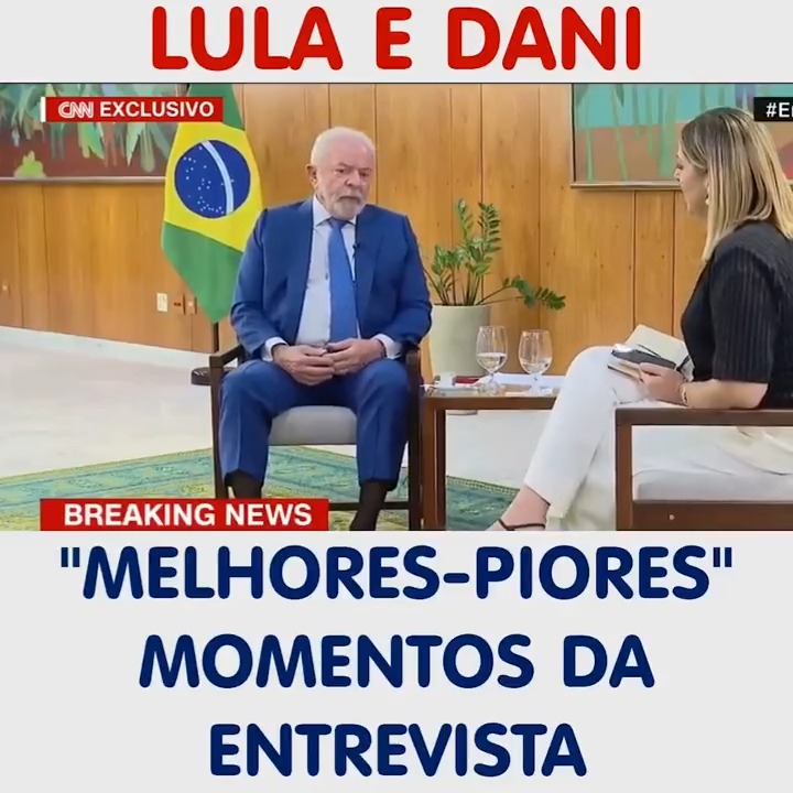 Os melhores-piores momentos da entrevista de Lula na CNN. Como sempre, atacou Bolsonaro, elogiou José Dirceu, falou da “competência” de Dilma e defendeu a ministra ligada à milícia. É inacreditável o que o Brasil está vivendo!