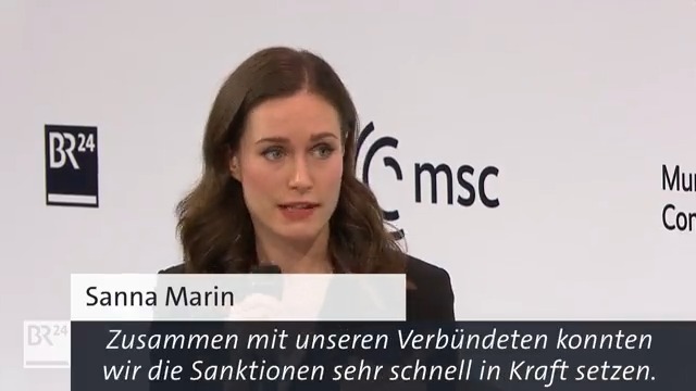 "Hätten wir damals wegen der Krim stärker reagiert, wäre der Krieg jetzt nicht passiert", so Sanna Marin auf der Munich Security Conference zu den Fehlern im Umgang mit #Russland. #msc2023 #sicherheitskonferenz #ukraine