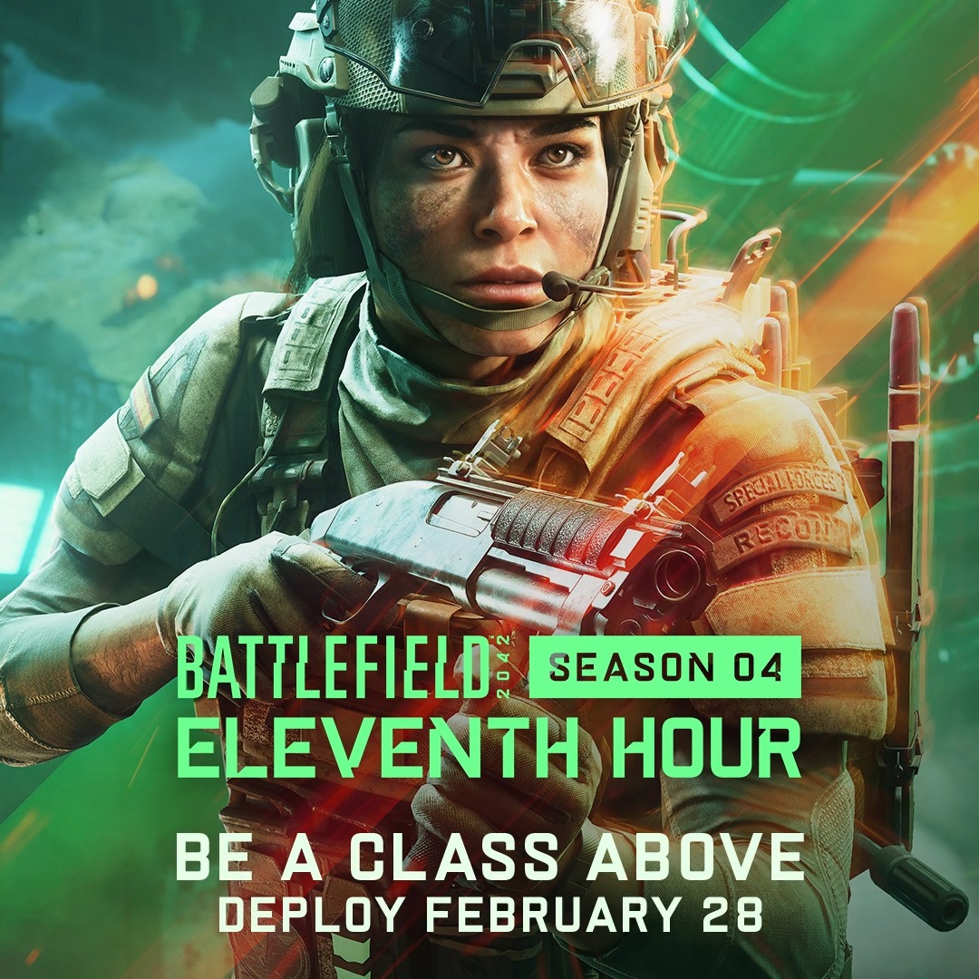Work with your squad to be a class above in Season 4: Eleventh Hour 🗺️ New map: Flashpoint 🔫 4 new weapons 🪖 New Recon Specialist 💥 Sticky Grenade Launcher 💠 and more! Get ready to fight up-close and personal February 28