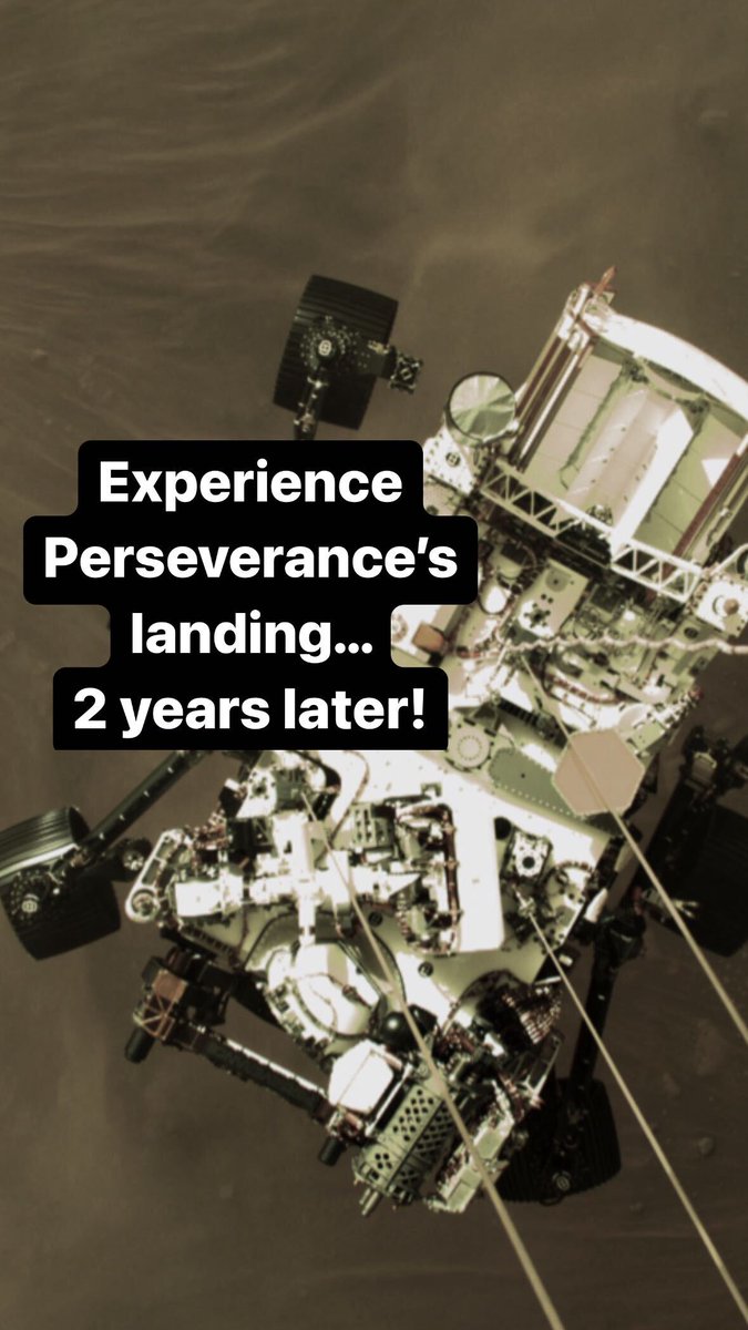 Happy 2-year landiversary, ARCHIVED - NASA's Perseverance Mars Rover! 🥳️ On Feb. 18, 2021, NASA's six-wheeled explorer touched down on the surface of Mars after an ambitious (and nerve-racking) entry, descent, and landing. Here's to more years of science and trailblazing on the Red Planet!