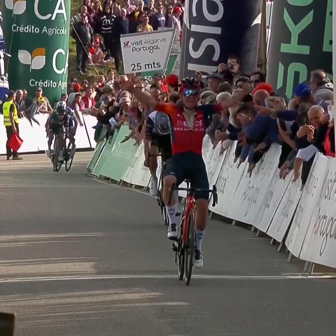Tom Pidcock’s massive attack brings teardrops to João Almeida as he wins the stage and the leader’s jersey at Volta ao Algarve
