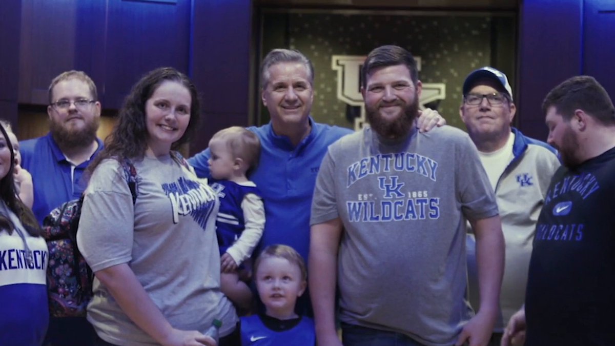 Micheal McGuire symbolizes the heart and soul of Kentucky. Coach Cal and Kentucky Men’s Basketball made sure to give him and his family an experience they would never forget 💙