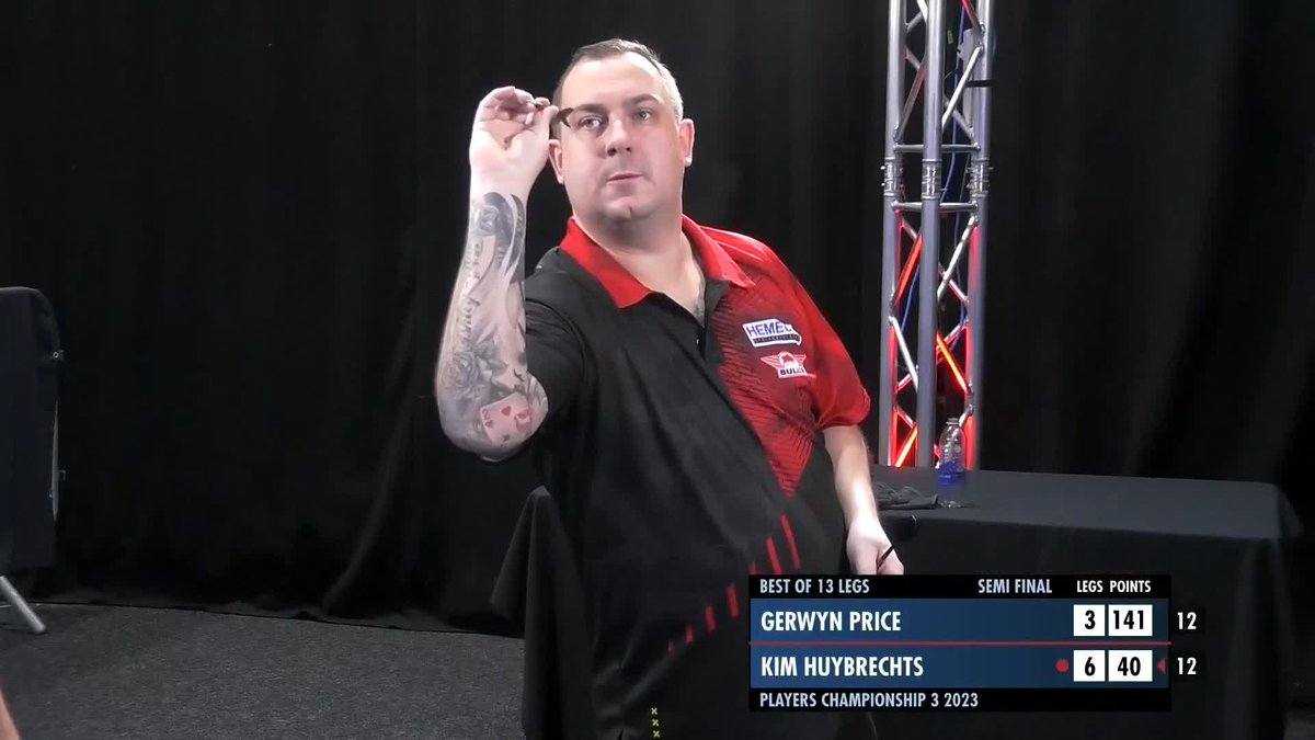 THE HURRICANE BLOWS PRICE AWAY! 🇧🇪 Kim Huybrechts storms through to Saturday's PC3 final with an emphatic 7-3 victory over Gerwyn Price! Brilliant from the Belgian, who is one win away from his first ranking title since 2015! 📺