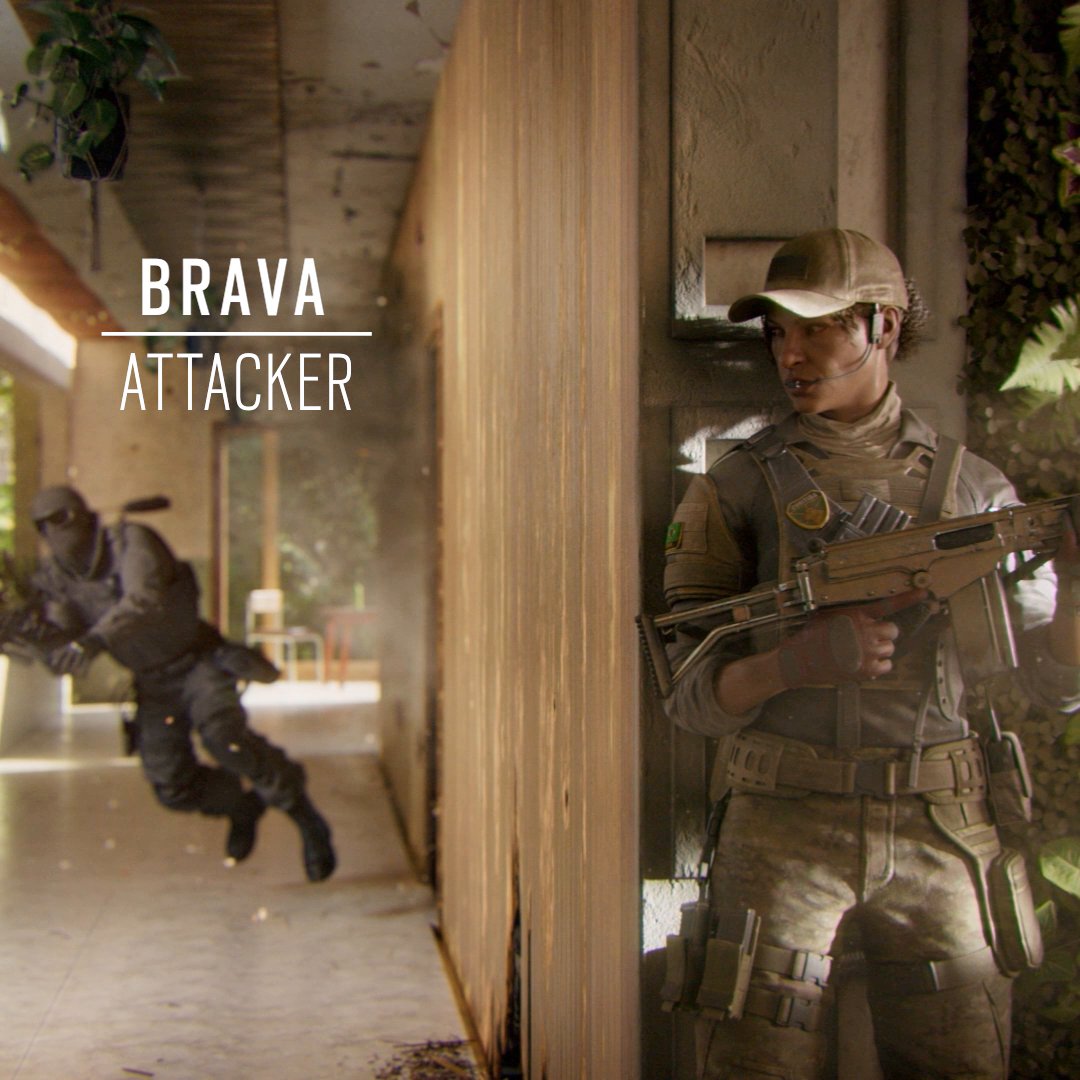 Seize control of every situation with Brava, the newest Attacker joining #RainbowSixSiege. 🇧🇷 Play Operation Commanding Force starting March 7th!