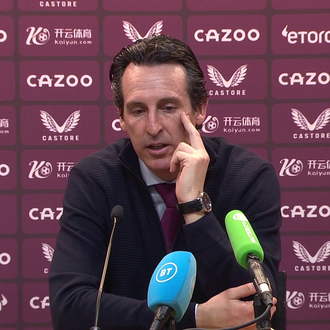 🎙️ Aston Villa manager Unai Emery says he is 'frustrated and disappointed' with himself after their 4-2 loss to Arsenal today.