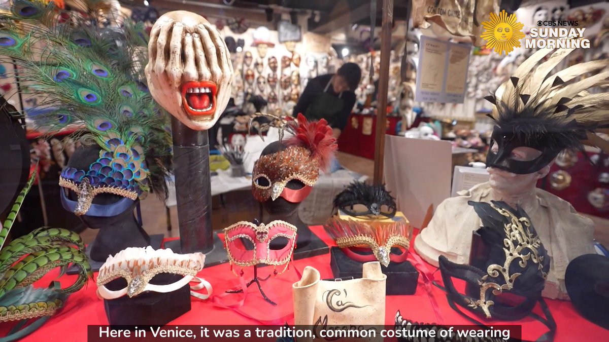 It's a tradition in Venice that dates back hundreds of years, and extends far beyond Carnival celebrations and the countdown to Lent - masks!