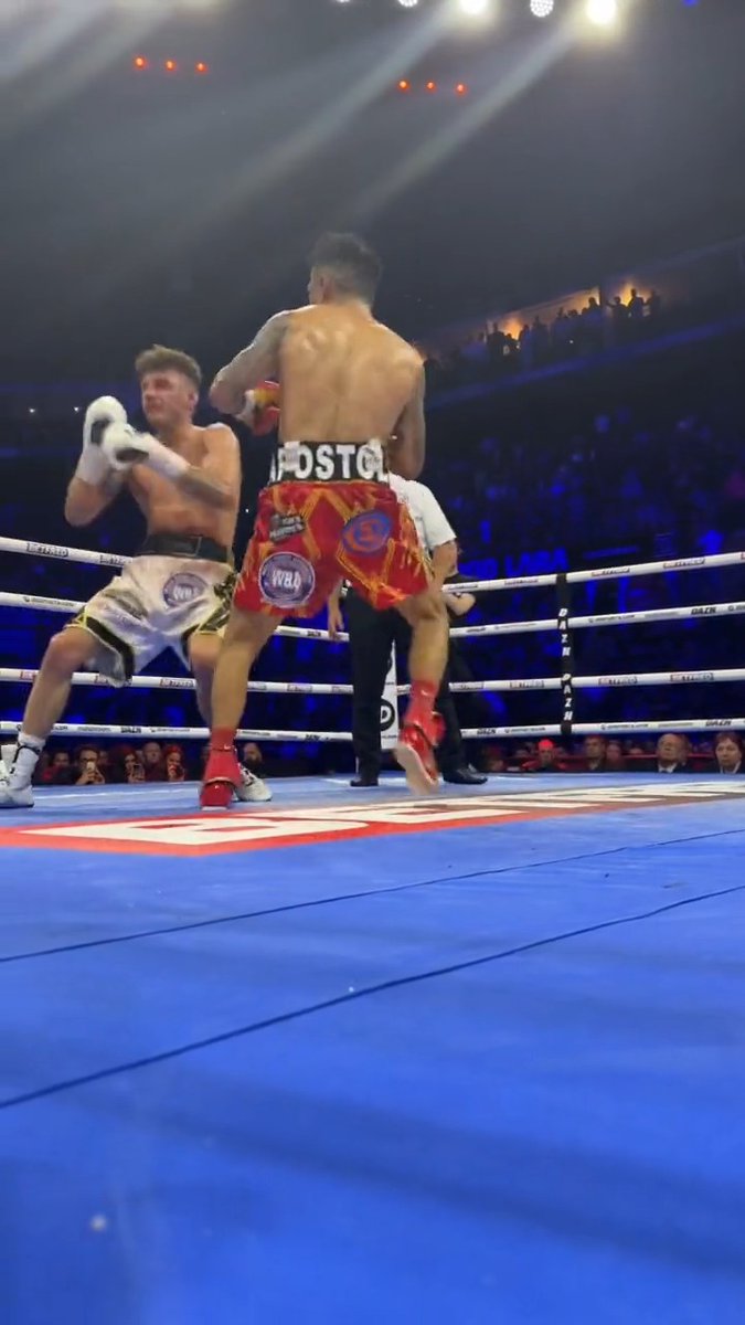 The ringside angle of one of the most shocking finishes you'll see 😳 #WoodLara | #DAZNRingside