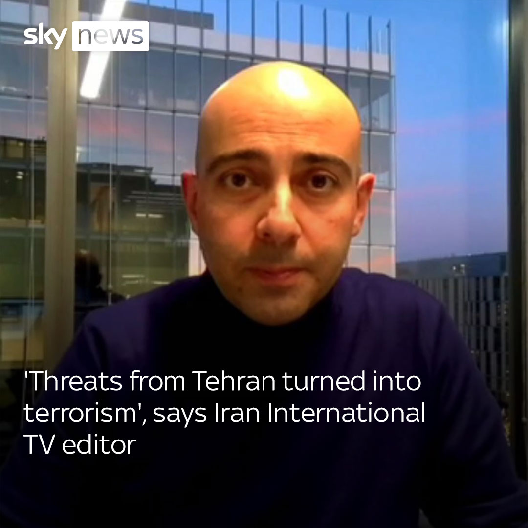 Iran International TV editor Niusha Boghrati has told Sky News that the broadcaster was forced to relocate its headquarters from west London to Washington DC after threats from Tehran "have turned into a reality of terrorism". Read more: