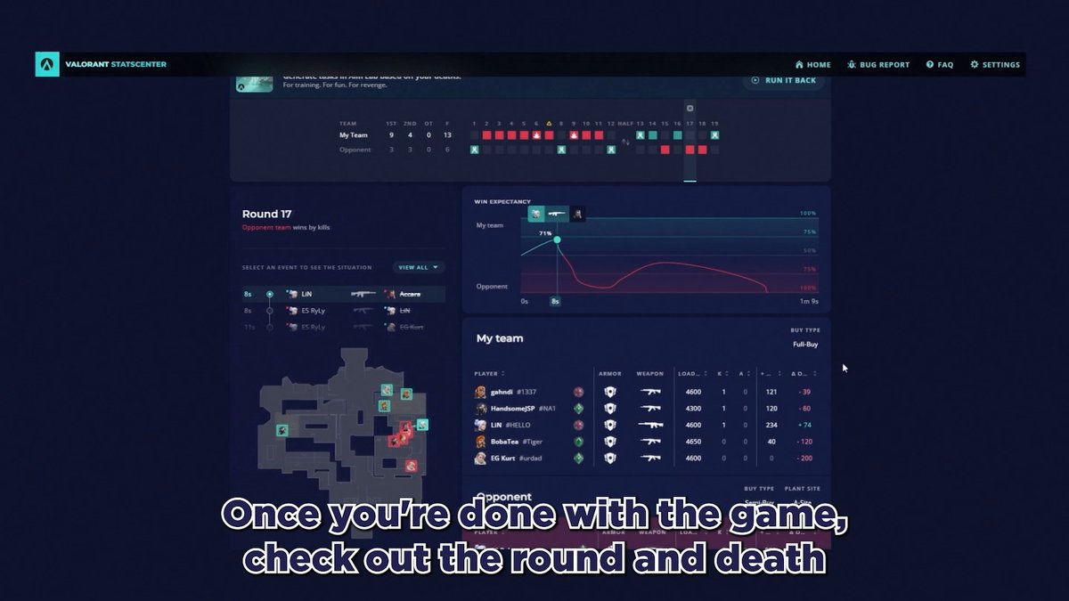 Replay your VALORANT deaths in Aim Lab to make sure you never lose in those situations again. Welcome to Run It Back. Run It Back is like timetravel for your VALORANT gameplay. Here's how it works 👇