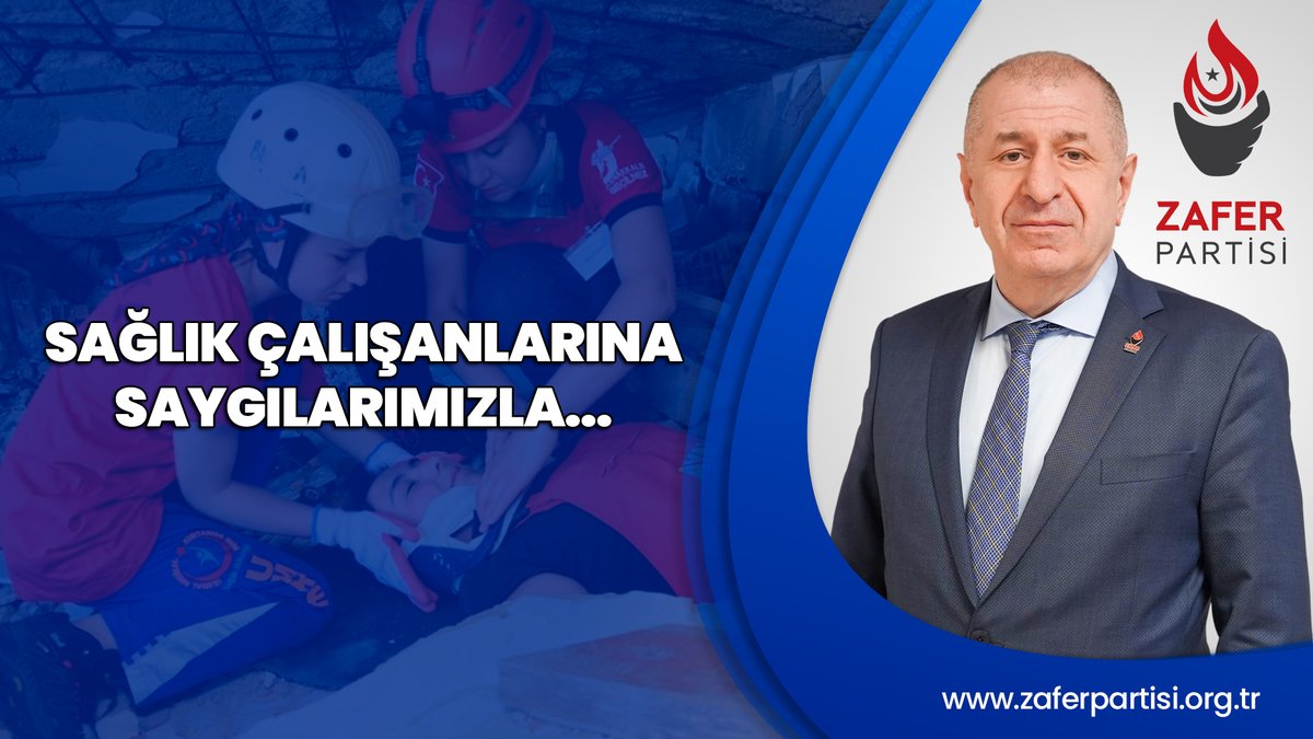 Büyük Atatürk; "Beni Türk hekimlerine emanet edin" derken çok haklıymış. Depremde yüce gönüllülüğünüzle yine bizleri onurlandırdınız. Hasarlı hastanelerde çalıştınız. Doktorlar, hemşireler, tüm sağlık çalışanları önünüzde saygı ile eğiliyoruz...