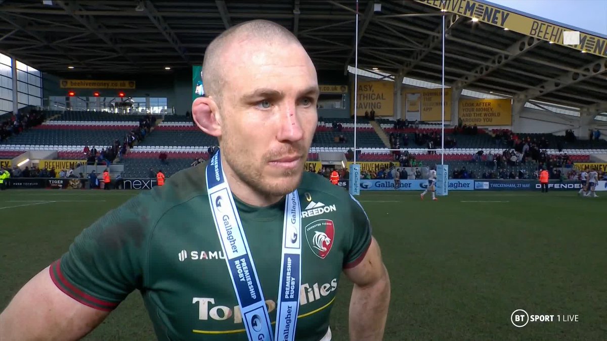 An emotional Mike Brown speaks following a player of the match performance in his first game back 👏 #GallagherPrem