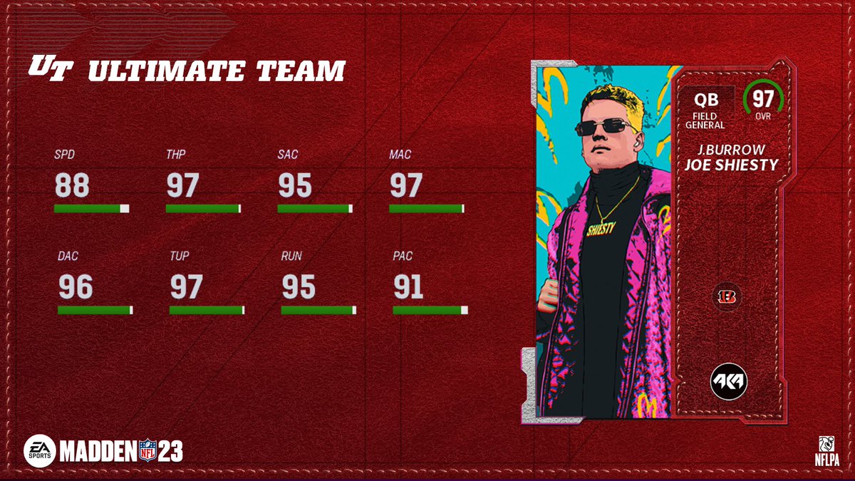 "I'M HIM" - Joey Burrow Joe Burrow AKA Joe Shiesty drops tomorrow! 🥶 #Madden23