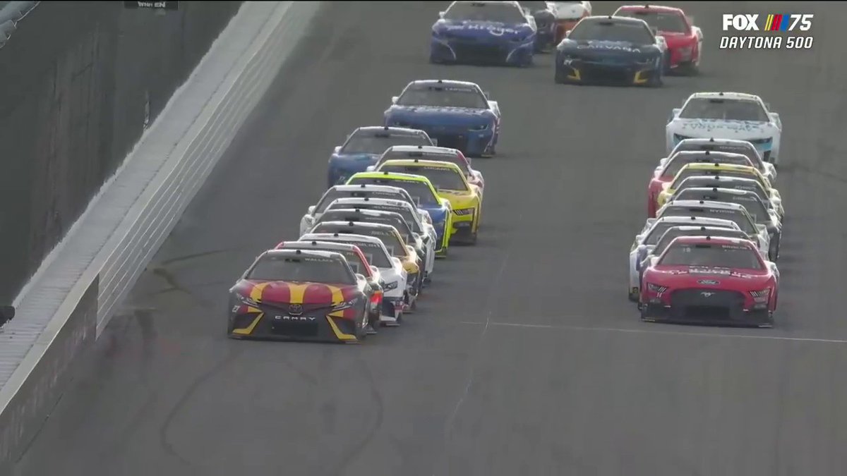 Bubba Wallace gets a bump from Martin Truex Jr. #DAYTONA500