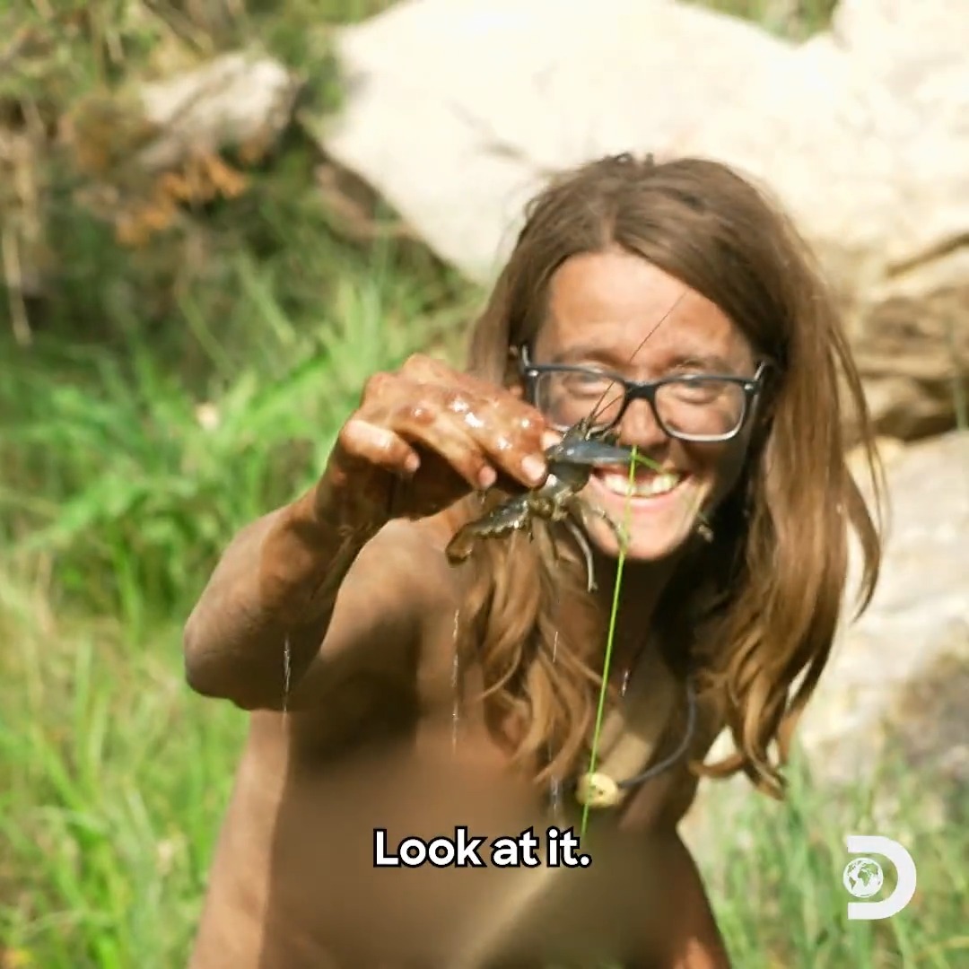 Everything's coming up crayfish! 🦞 #NakedandAfraid continues on Discovery