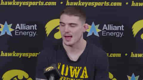 🗣️ “I kind of got in my groove a little and was being stingy. That’s what is going to win close matches.” - Abe Assad | #Hawkeyes