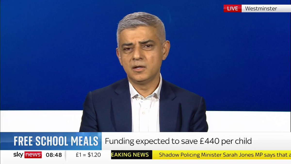 The Tory Government won't step up and provide free school meals for all primary school children. So Labour in City Hall will.
