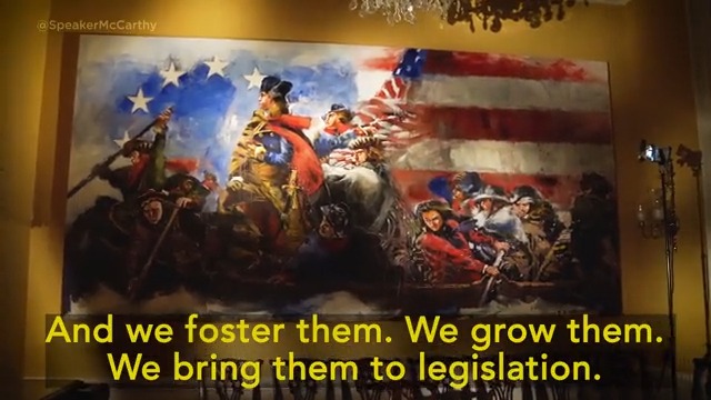 My favorite painting is Washington Crossing the Delaware. I have a giant version of it in my office—to remind everyone who sees it that there is no obstacle Americans can't overcome if we row together in the same direction. Here’s the amazing story behind the painting...