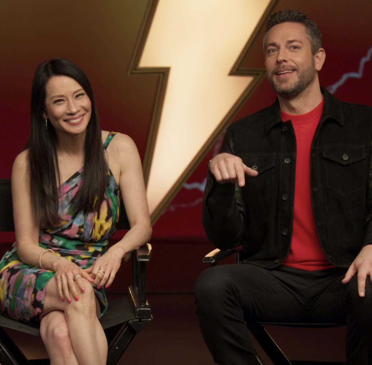 Zachary Levi and Lucy Liu are bringing #ShazamMovie to 🇨🇦! This #ShazamilyDay, tell us what makes your fam SUPER below ⬇️ and your DMs might be struck by the power of the gods (or an invite to our special screening event!). 👀⚡️