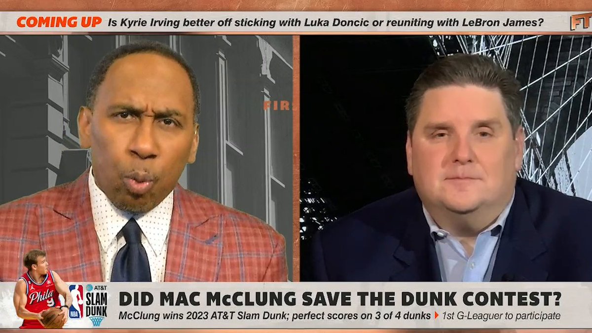 "[LeBron] has ruined the slam dunk contest." —Stephen A Smith