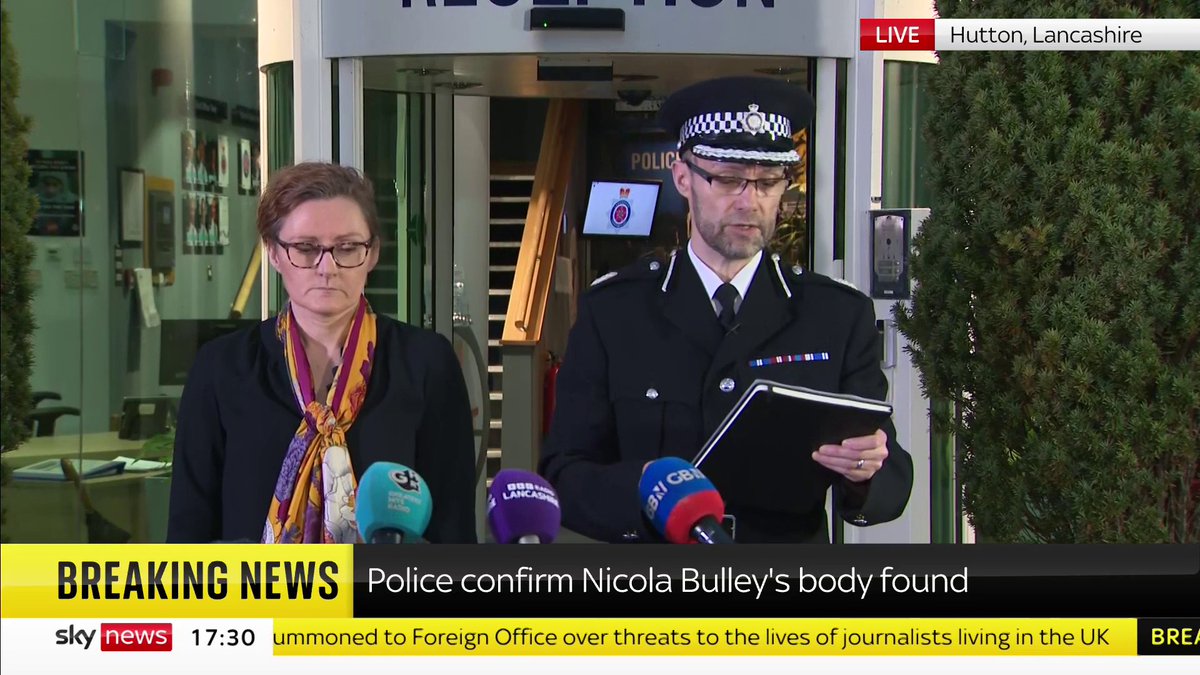 BREAKING: Police confirm that Nicola Bulley's family have been informed that the body found in the River Wyre is the missing mother-of-two. 📺 Sky 501, Virgin 602, Freeview 233 and YouTube