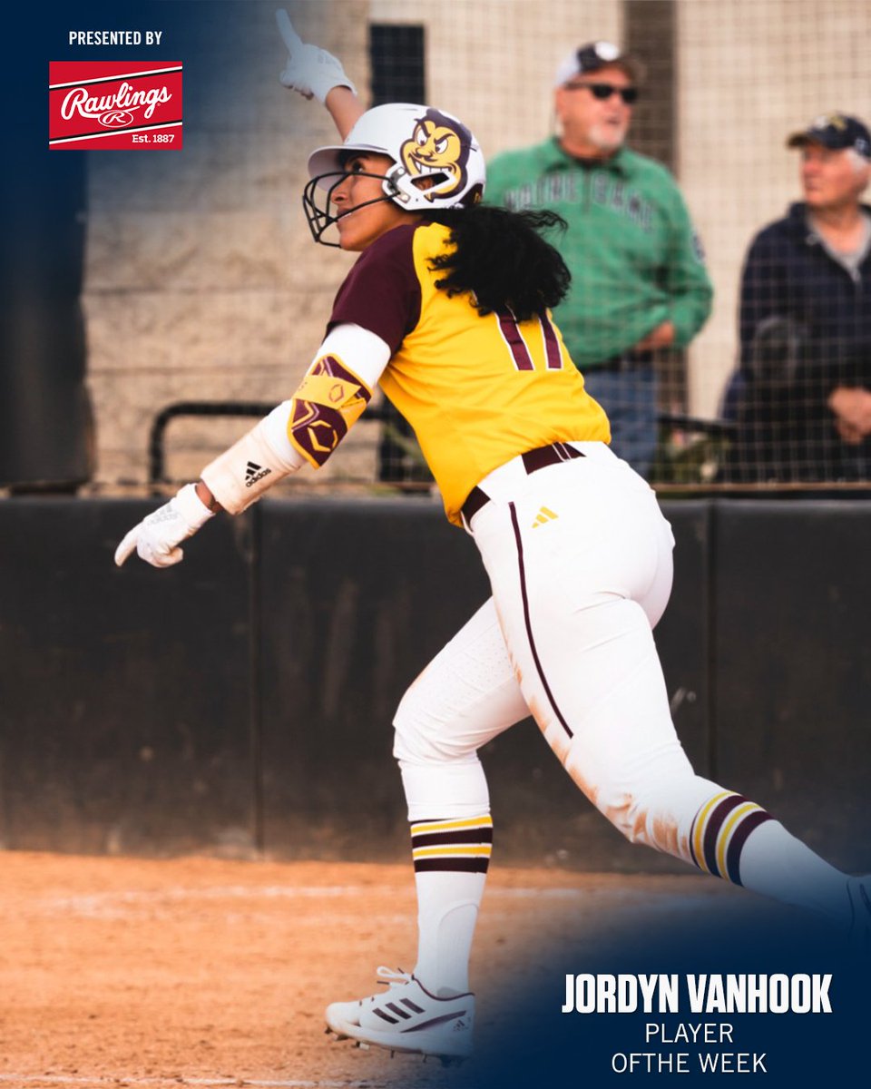#Pac12SB Player of the Week: Jordyn VanHook, Sun Devil Softball 🔱 Full release ➡️ #ForksUp | Rawlings Softball