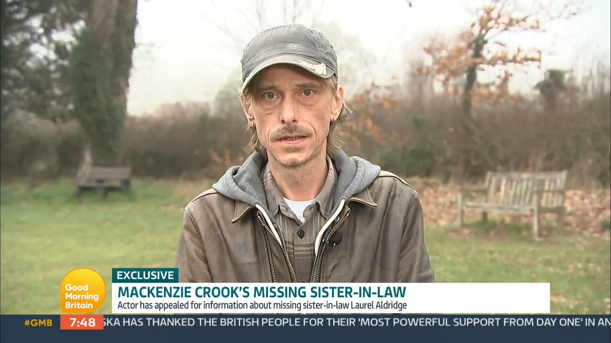 'The Office' star Mackenzie Crook has made a public appeal for information about his sister-in-law, who has gone missing in West Sussex. Police have urged people to check their outbuildings for Laurel Aldridge, who has been missing from the Walberton area since Tuesday.