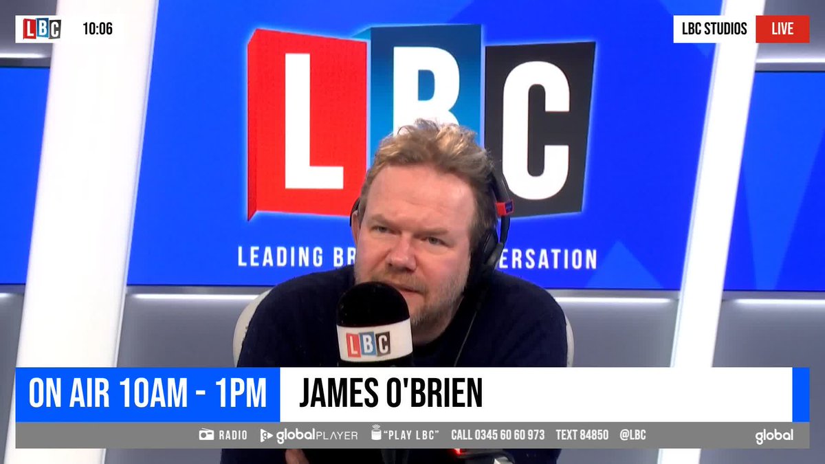 'How do you even begin to unravel the madness that has been inflicted by these charlatans, cheats, and liars.' Even James O'Brien 'can't get the words right' as he tries to unpick the 'madness' of ministers threatening to quit over Sunak's new Brexit plans.