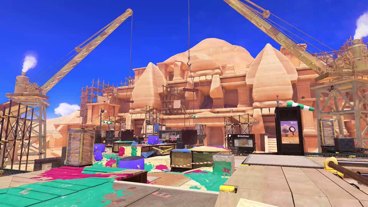 SRL back with an "all hands" of our own—we need all SRL teams to help today! First up, exclusive video of a new stage: Um'ami Ruins. It's an ancient site with mysterious artifacts and reliefs, some retaining original colors. Could it have been a prehistoric Turf War battle site?