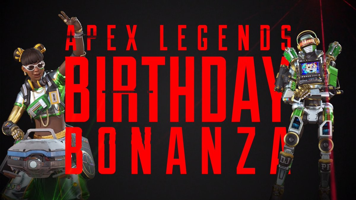 The birthday celebration continues! Follow @playapex and RT this with #RespawnGiveaway to enter. Check back every day for more chances to win. NO PURCHASE NEC. 18+ Ends Feb 28. Visit for details.