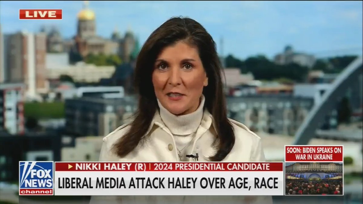 2024 presidential candidate Nikki Haley: “You run when you feel like the country needs you ... I have a son in college, and I see that he’s having to write papers to get an A, but it’s not what he believes.”