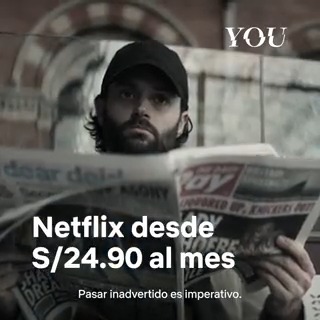 Netflix desde S/24.90 al mes. No hay mayor crimen que perderte el mejor contenido.