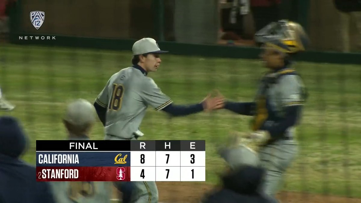The Bears' bats power an early-season upset over their rival, No. 2 Stanford! 👀 #Pac12BSB x Cal Baseball