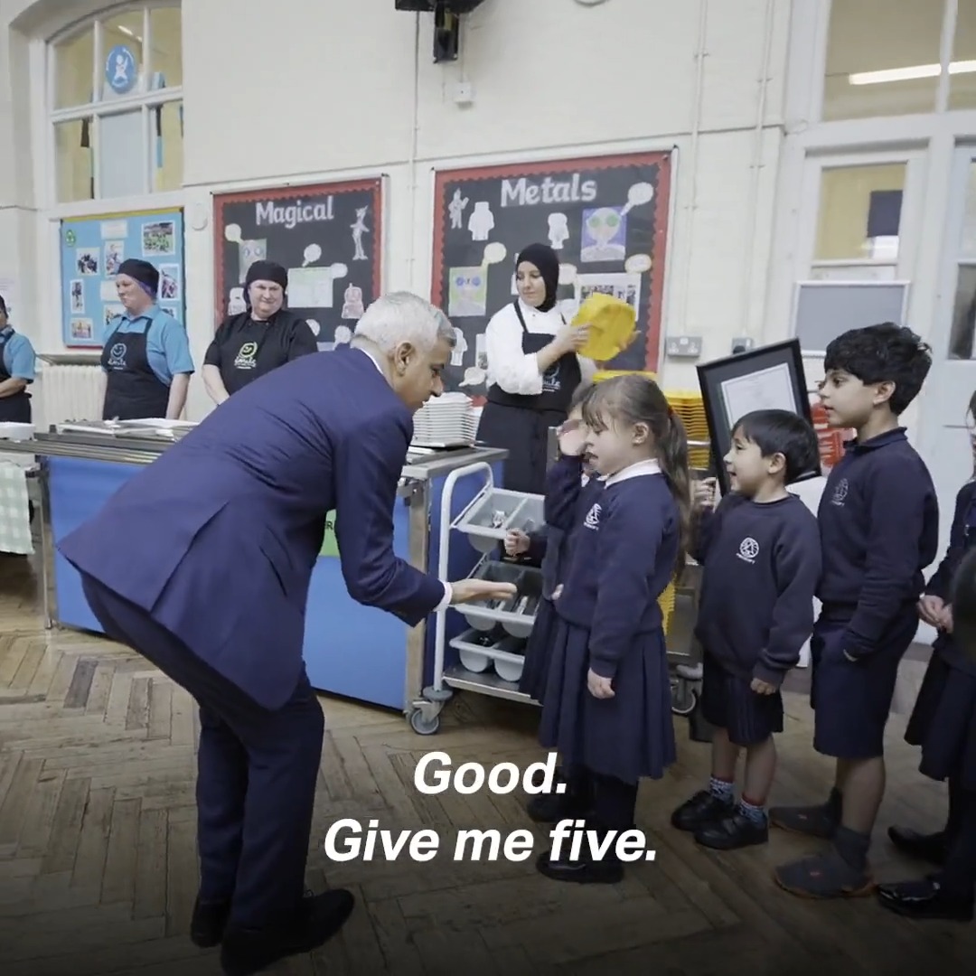 This week, I announced that City Hall will be funding free school meals for all primary school children in London for a year. It was one of my proudest days as Mayor. No child should go hungry. That’s why we’ve stepped up to help families during the cost of living crisis.