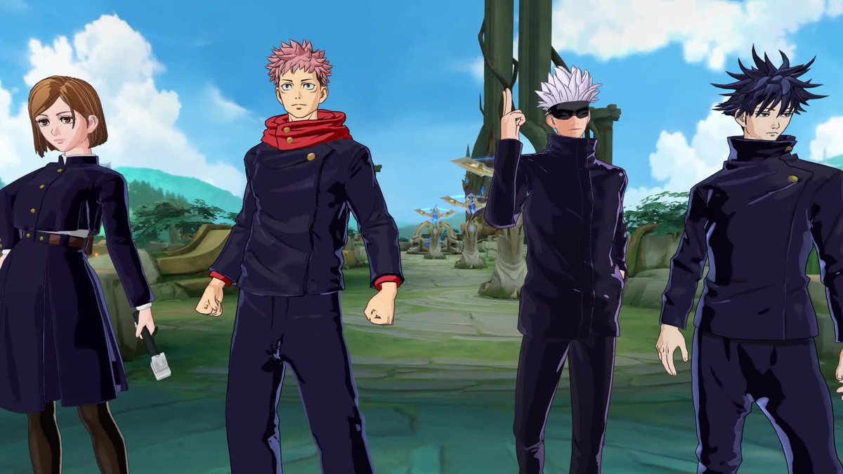 💥 Mobile Legends: Bang Bang is crossing over with JUJUTSU KAISEN EN! Characters from the series are joining Mobile Legends: Bang Bang, with skins inspired by Yuji Itadori, Megumi Fushiguro, Nobara Kugisaki, and Satoru Gojo! 📲: