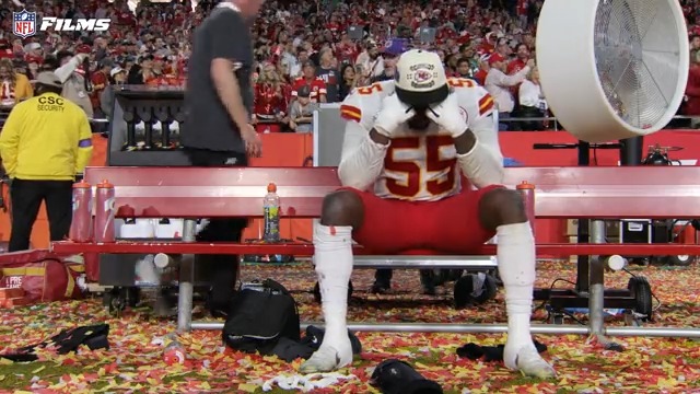 .Frank Clark fully took in the moment after being crowned a 2x Super Bowl champion 🏆 (via NFL Films)